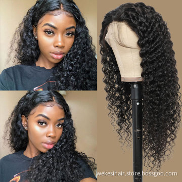 Glueless Front Full Lace Wig Wholesale Virgin 100% Cheap Short Brazilian HD Natural Full Lace Human Hair Wig For Black Women